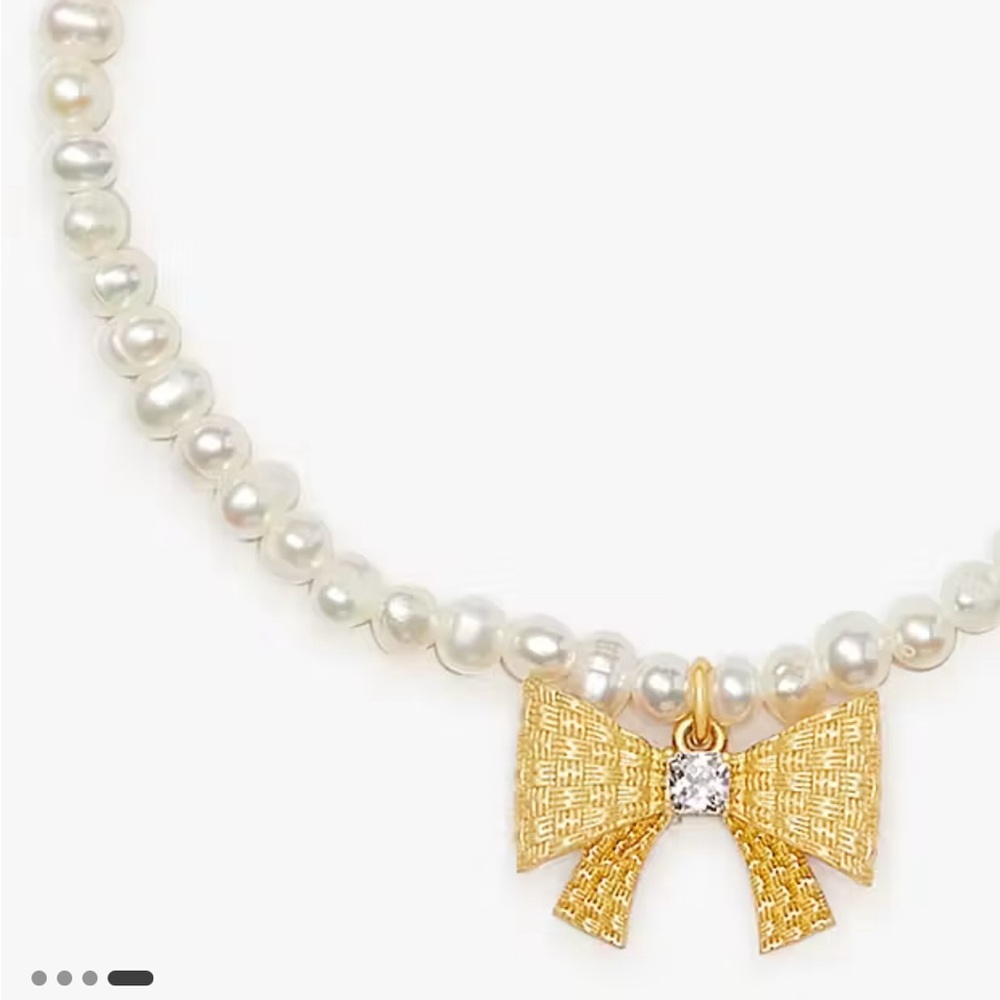 $98 Kate Spade Wrapped In A Bow Pearl‎ Charm NWT - Picture 5 of 7